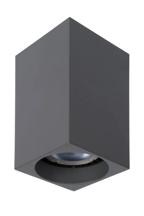 Lucide DELTO - Spot plafond - LED Dim to warm - GU10 - 1x5W 2200K/3000K - Gris - éteint